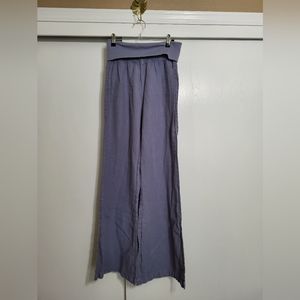 Bella Dahl 100% linen wide leg athleisure  pants
